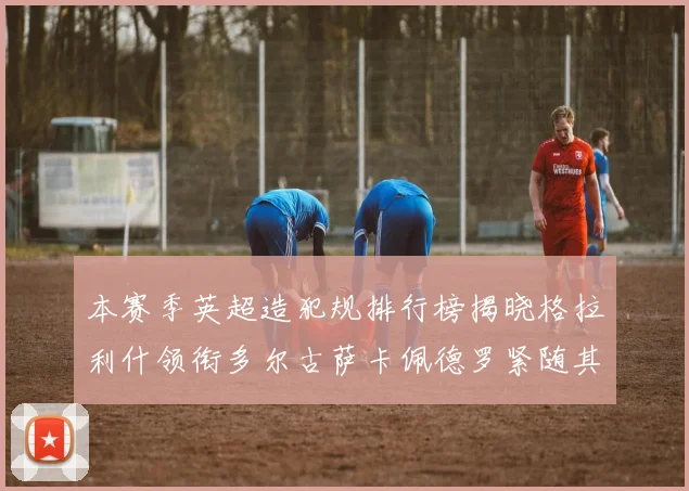 本赛季英超造犯规排行榜揭晓格拉利什领衔多尔古萨卡佩德罗紧随其后